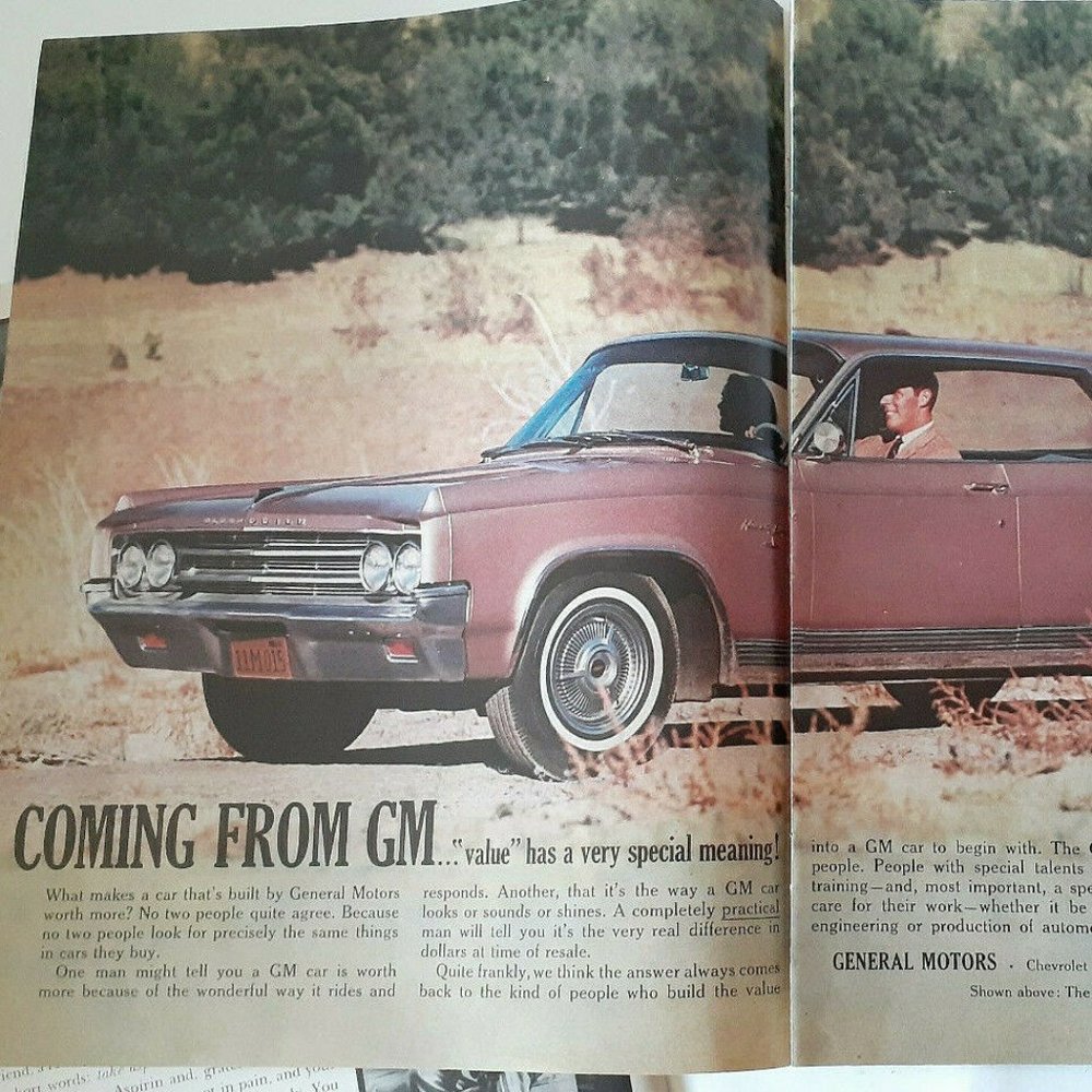1963 Oldsmobile 98 Ninety Eight Holiday print ad